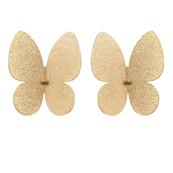 Textured Butterfly Earrings - Picture 1 of 1